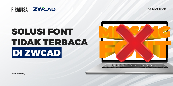 font tidak terbaca di zwcad