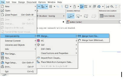 Cara membuka file dwg di archicad