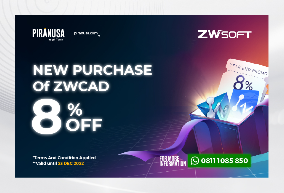 Year End Promo Big Sale 8 Off Zwcad License Pt Piranti Nusantara