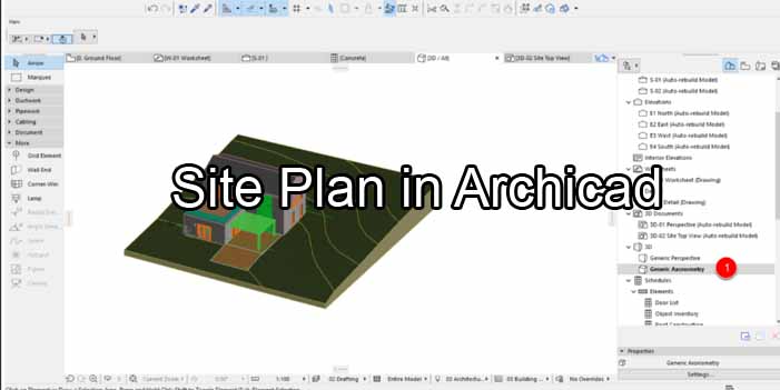 siteplan in archicad