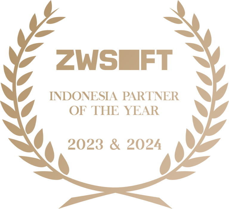 Piagam ZWSOFT Indonesia Partner of the Year 2023 & 2024